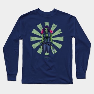 Gamora Retro Japanese Guardians Of The Galaxy Long Sleeve T-Shirt